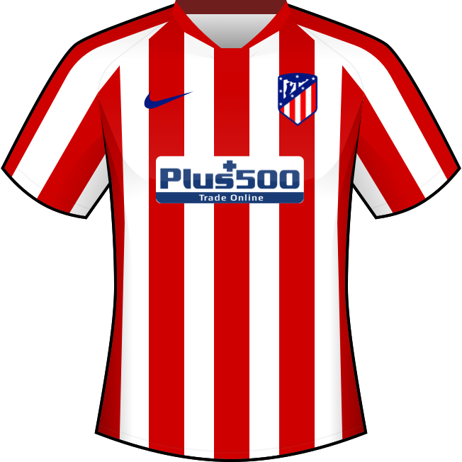 Primera equipación: Club Atlético de Madrid