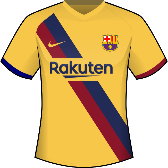 Segunda equipación: Fútbol Club Barcelona
