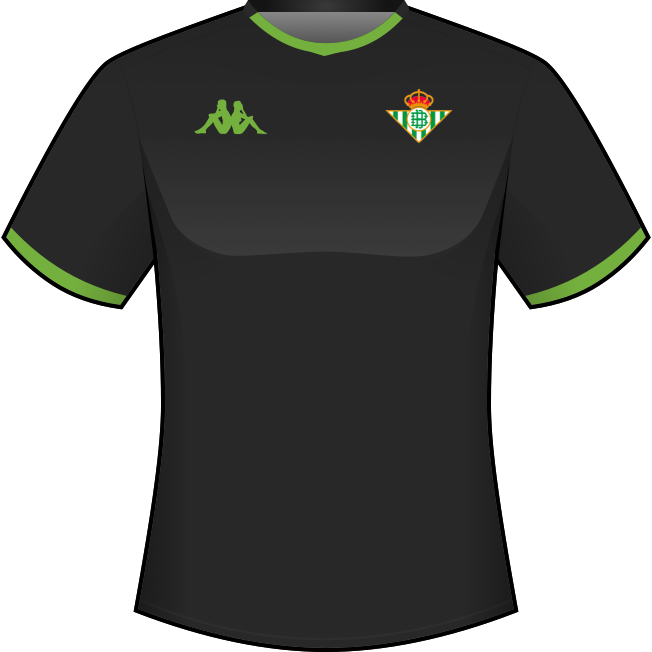 Segunda equipación: Real Betis Balompié