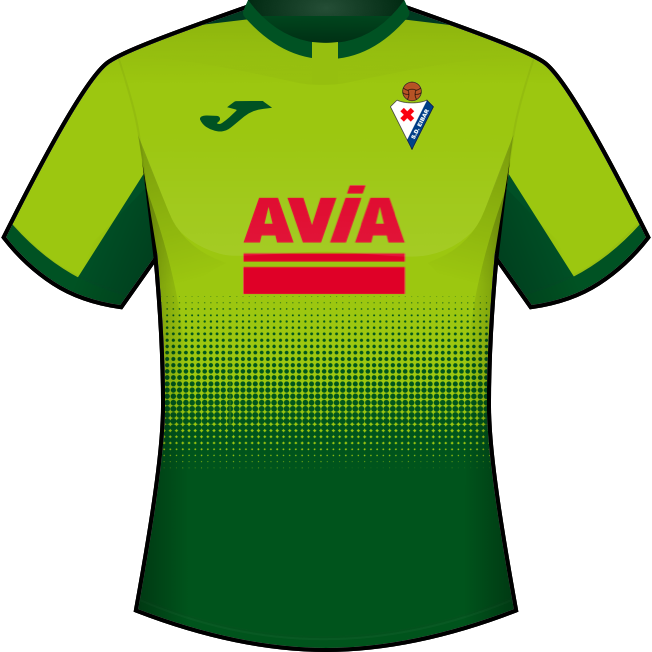 Segunda equipación: Sociedad Deportiva Eibar