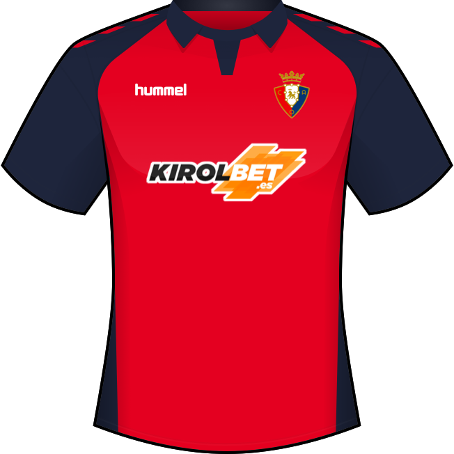 Primera equipación: Club Atlético Osasuna