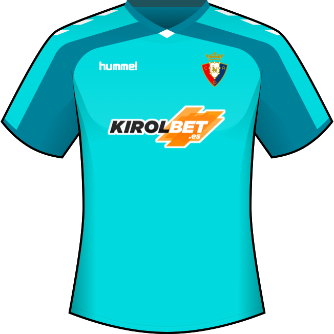 Segunda equipación: Club Atlético Osasuna