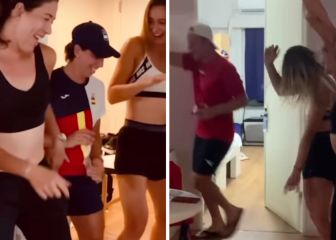 El baile de Muguruza y la armada española: el tenis ha sido una familia en los Juegos