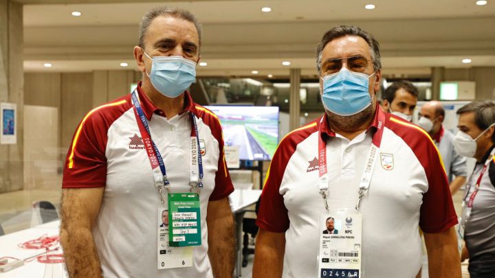 José Manuel Franco y Miguel Carballeda, en Tokio.