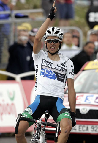 Contador se impone a Rasmussen en Plateau de Beille
