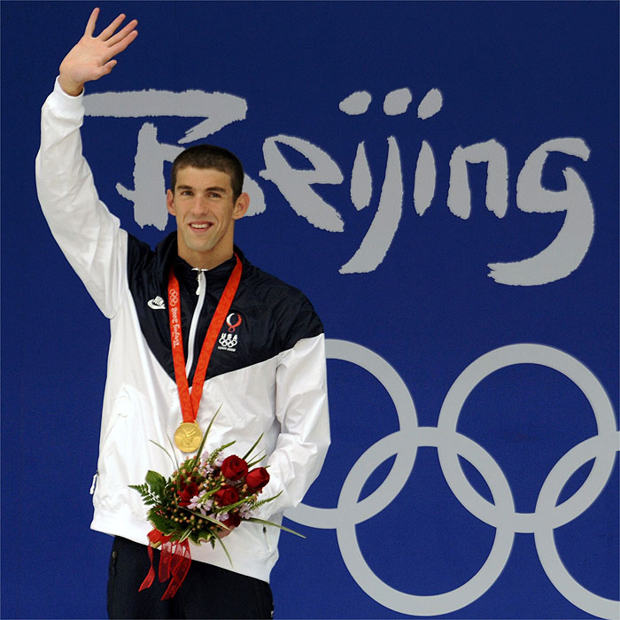 Phelps gana en los 200 libres su tercer oro