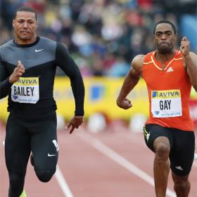 Tyson Gay cumple los pronósticos y supera a Bailey Tyson Gay cumple los pronósticos y supera a Bailey