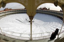 Se desploma la cubierta de Las Ventas, que sería sede olímpica Se desploma la cubierta de Las Ventas, que sería sede olímpica
