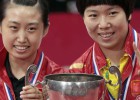 Li Xiaoxia y Guo Yeng ganan su tercer título mundial consecutivo
