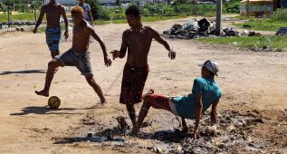 Fútbol en las calles de Olinda