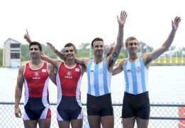 Lo nunca visto: Argentina y Chile compartieron el oro en remo