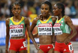 Ayana rompe a Dibaba y 'pleno' etíope en 5.000 metros