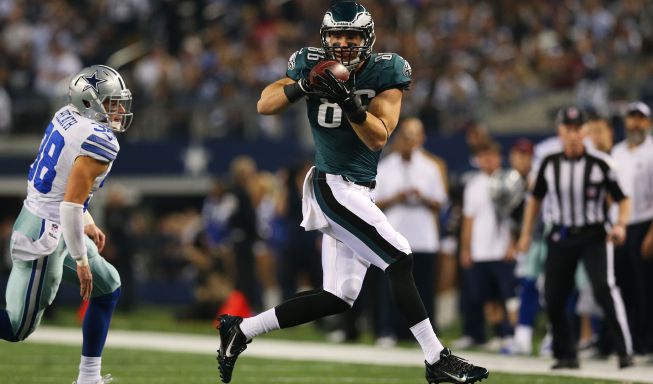 Zach Ertz con los Philadelphia Eagles