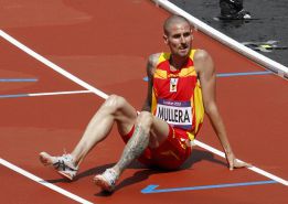 El atleta Angel Mullera compitiendo
