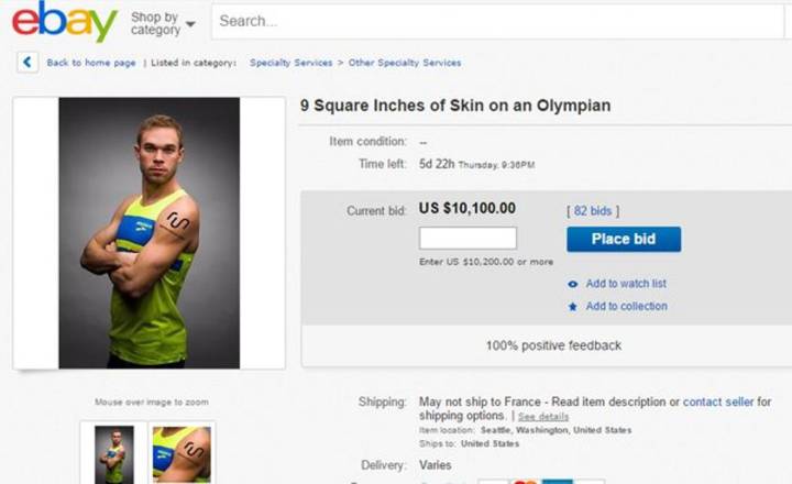 Symmonds subasta su hombro para sponsors y va por 10.100$