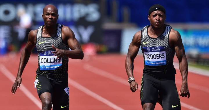 Collins, a los 40, rival a batir en el 100 de Oslo; Beitia, en altura