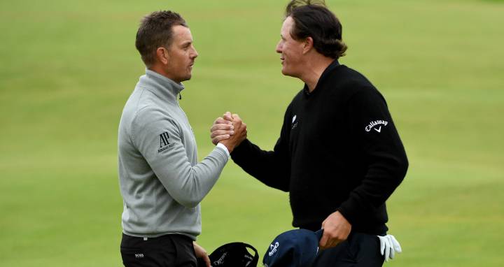 Stenson y Mickelson, duelo de colosos por el British Open