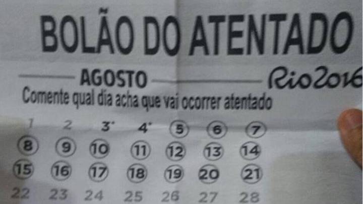 La macabra apuesta en Río: ¿qué día habrá un atentado?