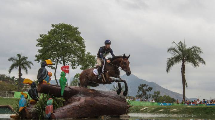 Sólo tres caballos entraron en el tiempo en el trazado de cross