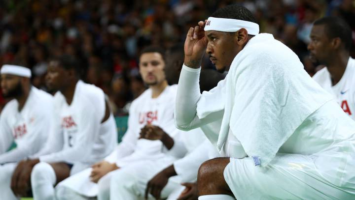 Carmelo supera a Jordan en un nuevo trámite de EE UU: 113-69