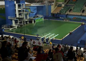 Expertos explican el verde de
la piscina de saltos en Río
