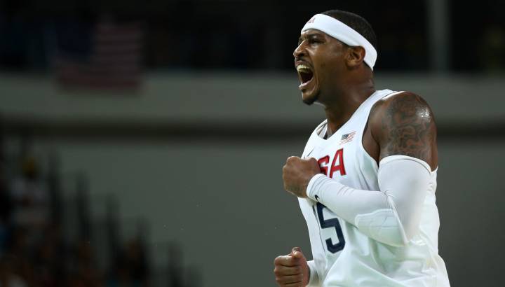 Carmelo sobrepasa a LeBron como máximo anotador de EE UU
