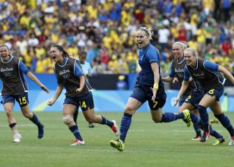 Suecia da el golpe dejando fuera a Brasil en penales