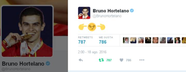 Hortelano tuitea dos horas antes de su semifinal: "Believe"