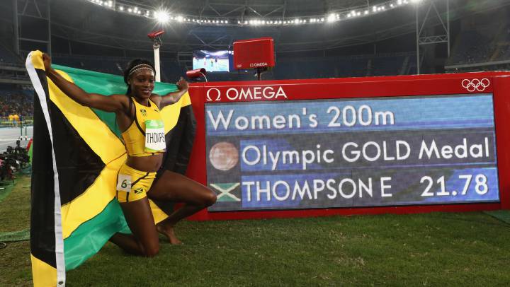 Doblete histórico de Thompson, la nueva reina de la velocidad