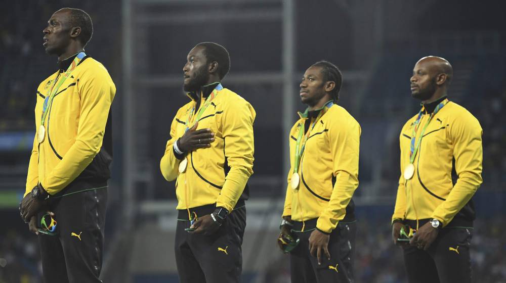 Imagen para la historia: Bolt, en su último podio olímpico