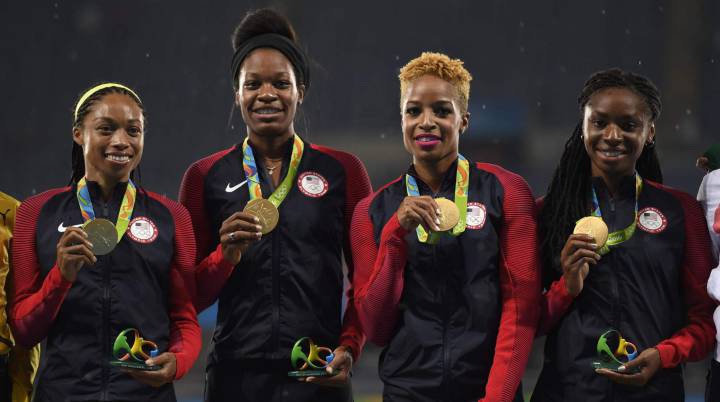 EE UU domina los dos relevos 4x400 y Felix gana su sexto oro