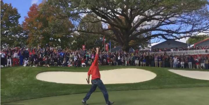 Justin Rose $100 heckler putt