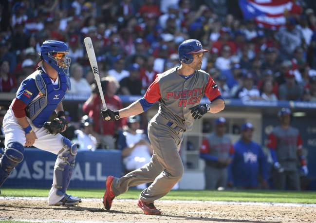 Ángel Pagán ha realizado un partido excelente en la victoria de Puerto Rico sobre Venezuela del Clásico Mundial del béisbol.