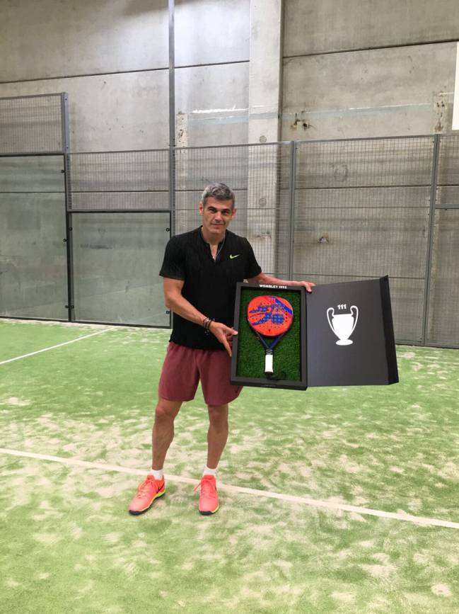 Masip, aficionado al pádel.