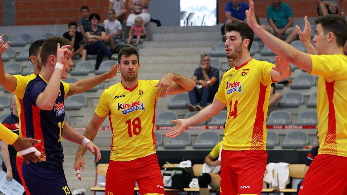 La selección masculina de voleibol en el Premundial de Kortrijk