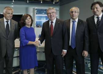 Soraya Sáenz de Santamaría recibe a Bach en Barcelona