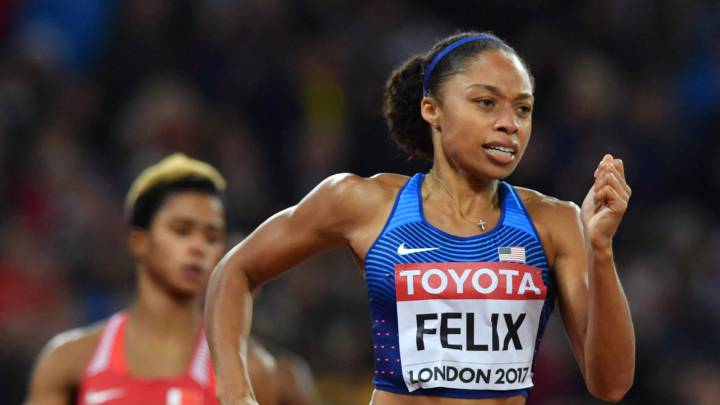 La sexta jornada del Mundial de Atletismo de Londres 2017 entrará en los libros de historia gracias al bronce logrado por Allyson Felix en los 400m
