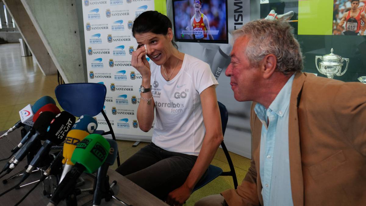 Ruth Beitia y Ramón Torralbo.