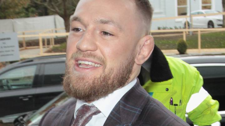 Conor McGregor, a su llegada al Late Late Show en Dublín.