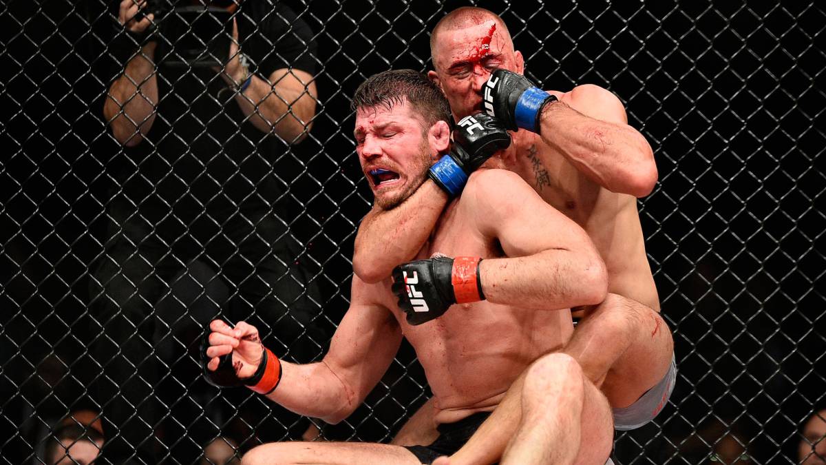 Georges St-Pierre ganó por sumisión a Michael Bisping en el UFC 217.