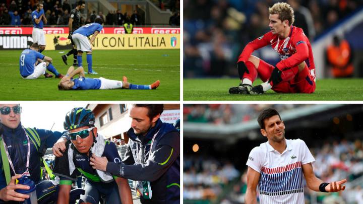 Italia, el Atlético, Djokovic o Nairo entre las decepciones de 2017.