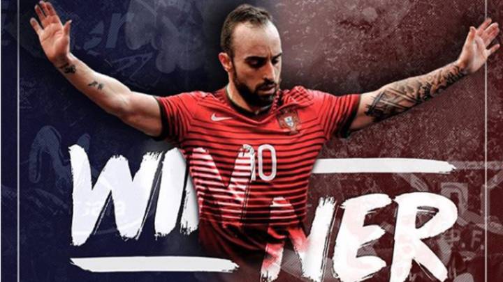 El crack portugués Ricardinho celebró en las redes sociales el premio al mejor jugador de fútbol sala del mundo en los Umbro Futsal Awards.
