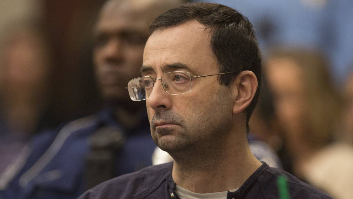 Larry Nassar, durante el juicio.