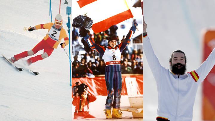 Paquito Fernández Ochoa, Blanca Fernández Ochoa y Regino Hernández, los tres españoles que han logrado medalla en los Juegos Olímpicos de Invierno.