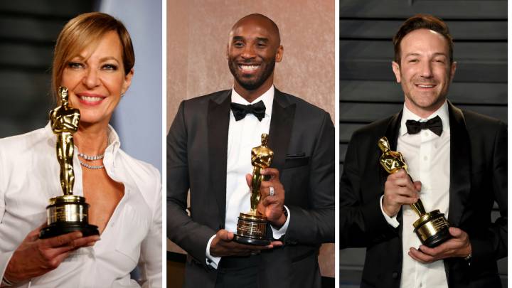 Allison Janney, Kobe Bryant y Bryan Fogel.
