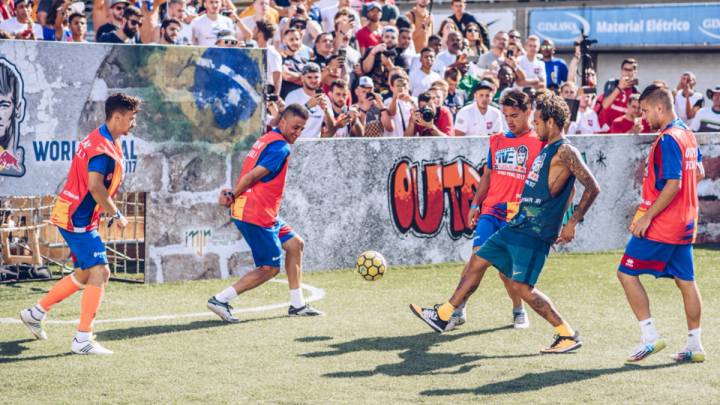 Uno de los partidos de exhibición en el Neymar Jr Five