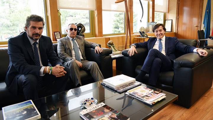 Ángel Luis González, Alejandro Blanco y José Ramón Lete.