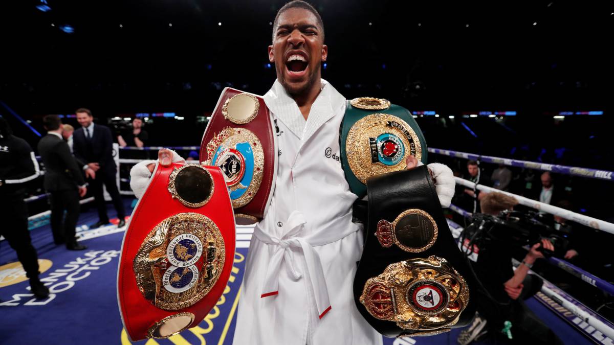 Resumen y resultado del Joshua vs Parker por los títulos WBA, IBF y WBO del peso pesado.