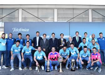 Recibimiento de Telefónica y homenaje al Movistar Inter