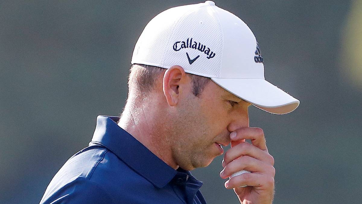 El golfista español Sergio García participa durante la segunda ronda del Campeonato de la PGA, cuarto y último grande de la temporada, en el club Bellerive de San Luis, Missouri, Estados Unidos.